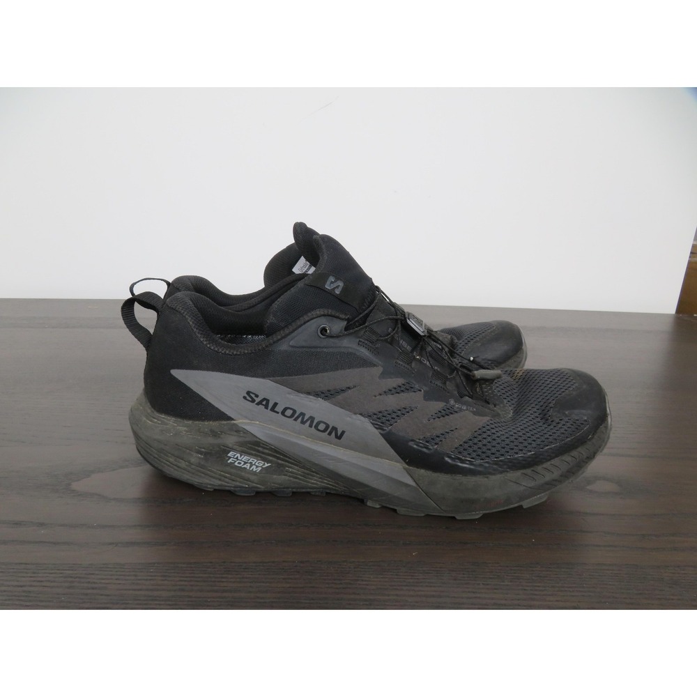 Salomon Sense Ride 5 Gore-Tex Shoes Mens Size 13 Black Trail Running 471472 GTX